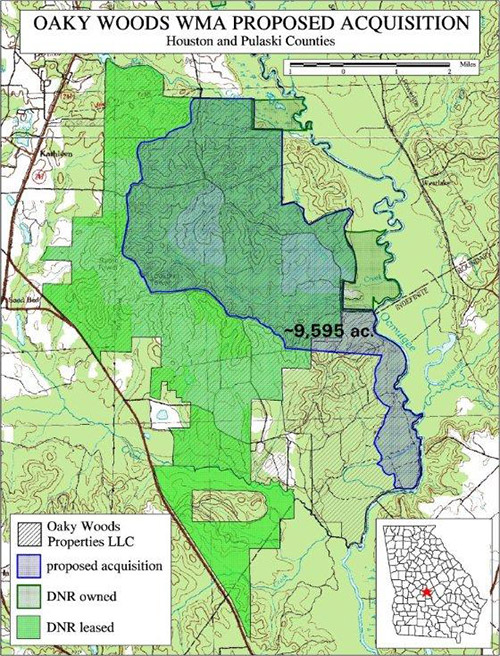 Oaky Woods Acquisition Map